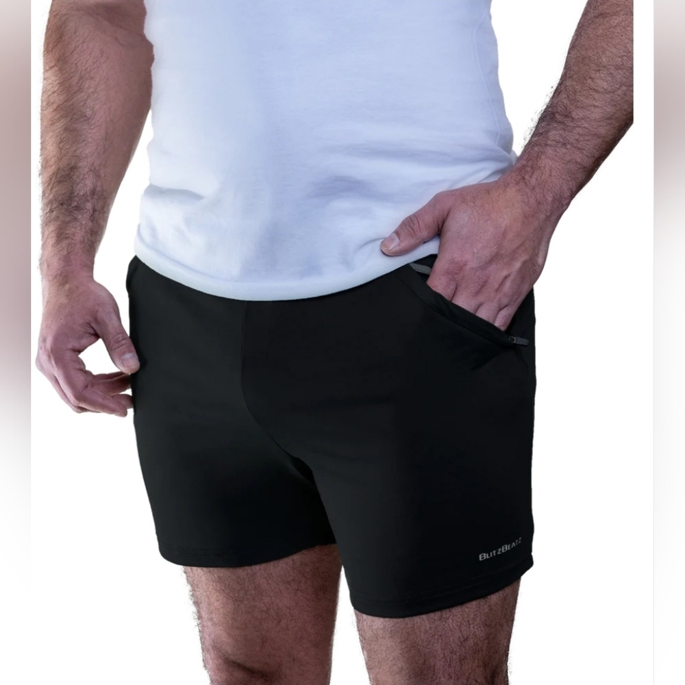 BlitzBeatz Mid-Length Black Shorts